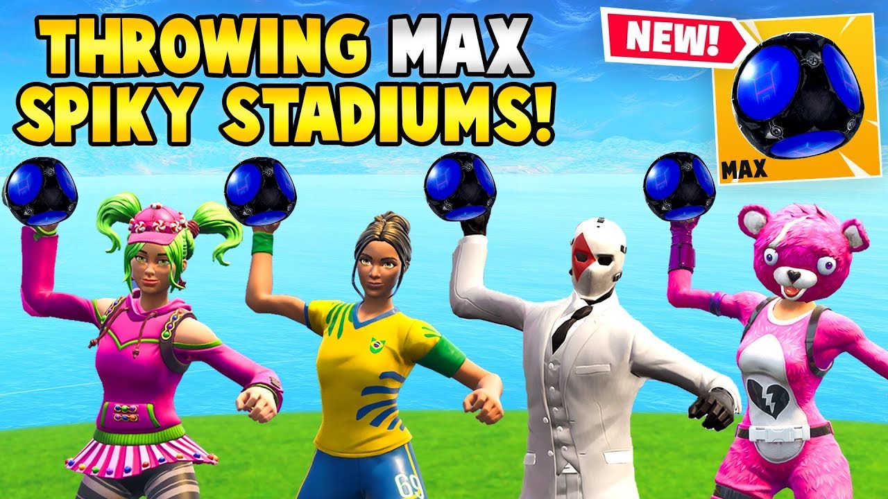 *NEW* SQUAD THROWS MAX SPIKY STADIUMS! - Fortnite Funny FAILS & WINS #23