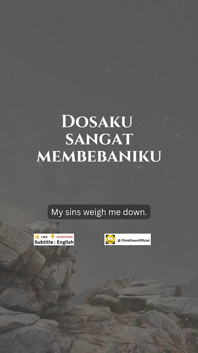 Allah’s Mercy is Greater | Dosaku Sangat Membebaniku #Allah #ThinkDeen #  #islamicshorts