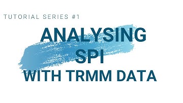 Computation of SPI with TRMM Monthly Precipitation Data using SPIGenerator