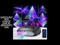 Fieryzeal 3D Animation Laser Projector DMX APP Control Animation DJ Laser Light RGB Stage Lighting f