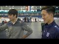 Yuki Kobayashi op bezoek bij Kai Verbij in Thialf