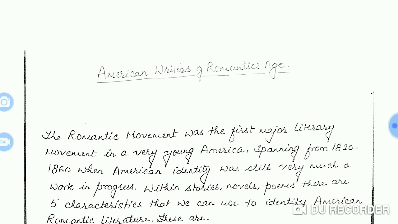 American Literature Romantic Age It S Characteristics And Fredrick Douglass Youtube