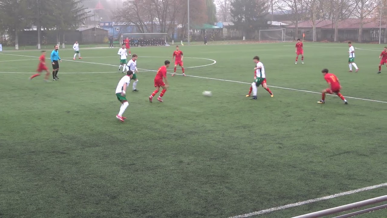 България U15 - Черна Гора U15 (2:1) първо полувреме