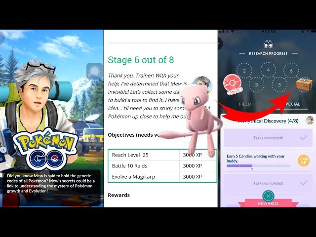 How To Unlock MEW In Pokemon GO! - New Quest System! - Field & Special  Research 