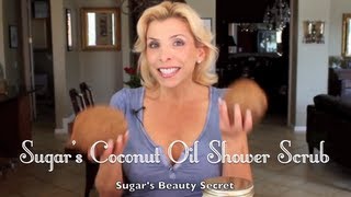 Organic Virgin Coconut Oil Sugar Shower Scrub - Health and Beauty Secrets