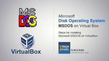 Installing MS-DOS in VirtualBox