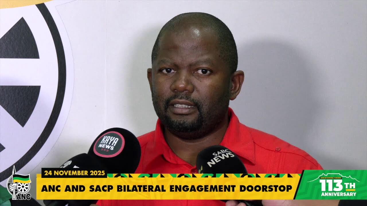 [LIVE NOW] Doorstop on ANC and SACP in bilateral engagement in Johannesburg, Luthuli House ANC HQ