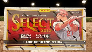 🔥4 Auto's🔥2013 Select Baseball Hobby Box Break. - YouTube