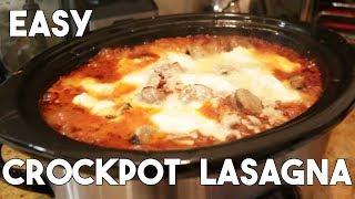 BEST Slow Cooker Lasagna | Easy