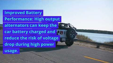 Discover the Top 5 Benefits of Upgrading to a High Output Alternator for Your Car Audio System