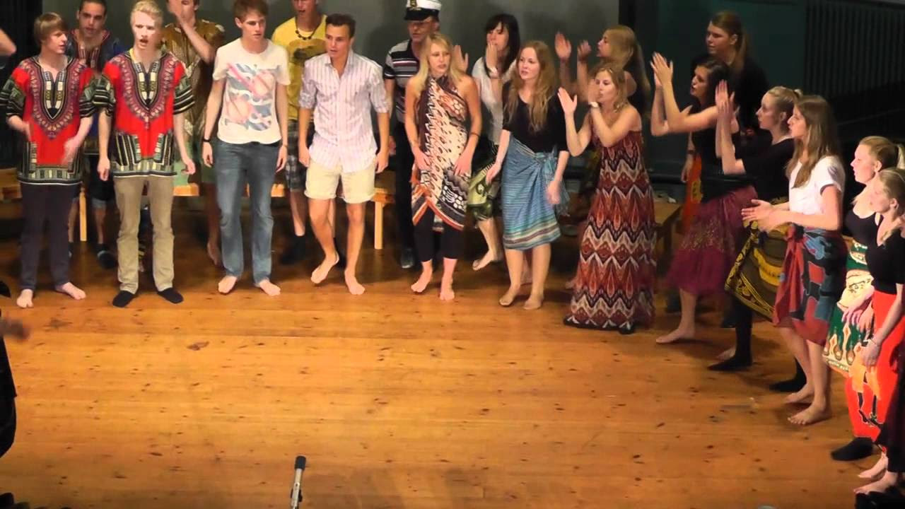 Shosholoza African Folk Song   Choir Performance by N3A of Kungsholmens Gymnasium 2011
