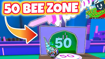I Entered the 50 Bee Area in Modded Bee Swarm Simulator! (this is insane..)