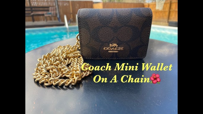 Coach Black Chain-Strap Mini Wallet, Best Price and Reviews