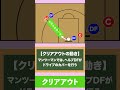 【バスケ】クリアアウト　1分で分かるオフェンス戦術！　#shorts #バスケ #バスケ上達