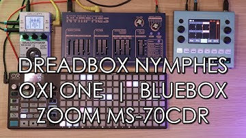 Dreadbox Nymphes, Oxi One, bluebox, Zoom MS-70CDR