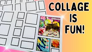 Fun Grid Collage Exercise & Mini Glue Book! #collage