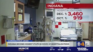 Indiana second highest state in COVID-19 hospitalizations