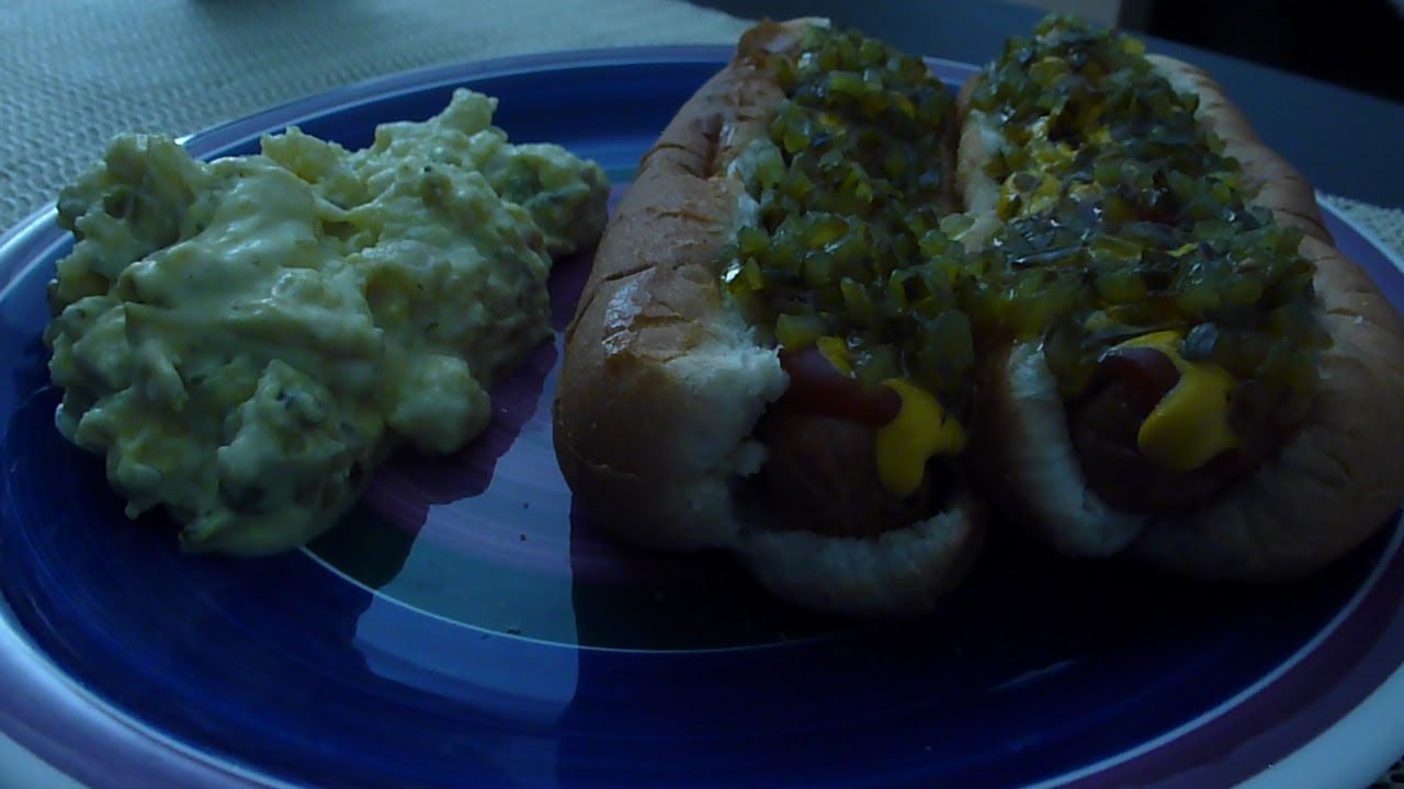 ASMR: Eating Hotdogs and Homemade Potato Salad