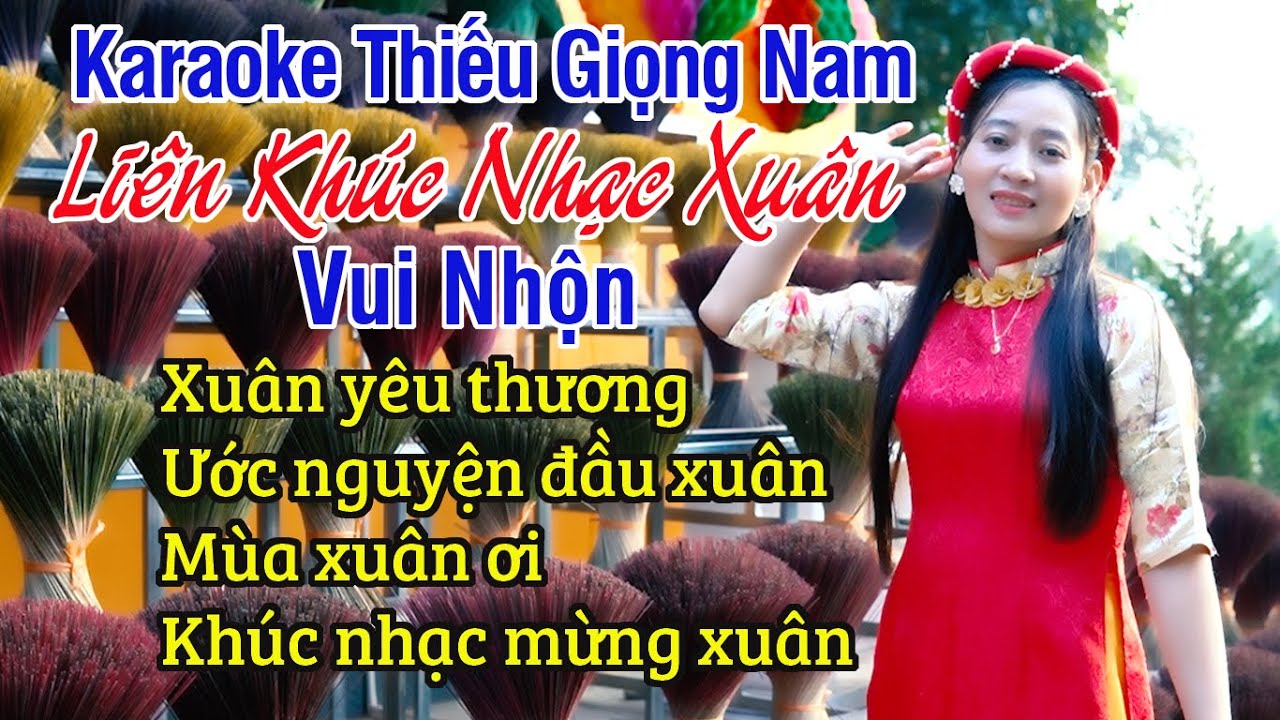 Liên Khúc Nhạc Xuân Vui Nhộn ✔ Karaoke Thiếu Giọng Nam ► Song Ca Với Ngọc Lan ❖ Thiết TV