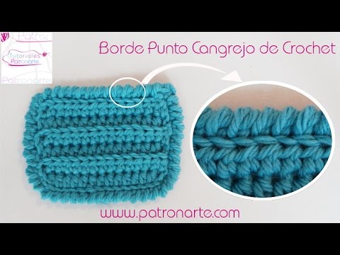 Restricción Una oración Correspondiente Crochet Crab Stitch Edging - YouTube
