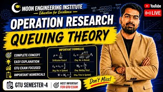 Famous Queuing Theory Complete Live Lecture | Operation Research (OR) | GTU Semester 4 | Theory + Numerical Profile