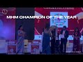 MHM Champion Of The Year Award 2025 