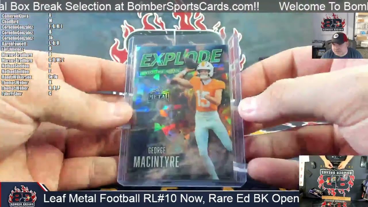 2026 Leaf Metal Football Random Letter #10 1 Jumbo Box Break 4 2 26