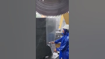 Quy trình kiểm tra đá và vận hành máy Bổ Đá Granite đen Huế