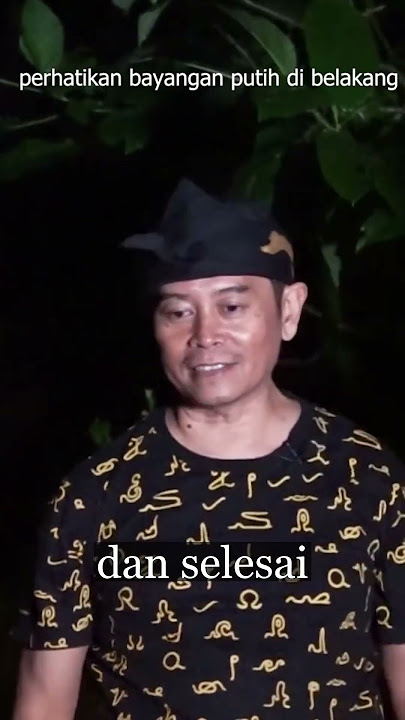 Sosok gaib bayangan putih di mulut goa