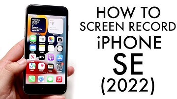 How To Screen Record On iPhone SE (2022)!