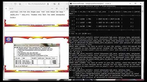 Pertemuan 11 Aplikasi Basis Data