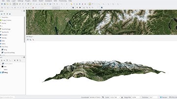 3D view in QGIS
