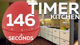 146 seconds Cooking timer | 2min 26sec Egg TIMER