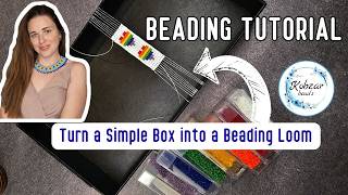 DIY Bead Loom from a Cardboard Box. How to Make a Bead Loom from a Box | Beginner Tutorial