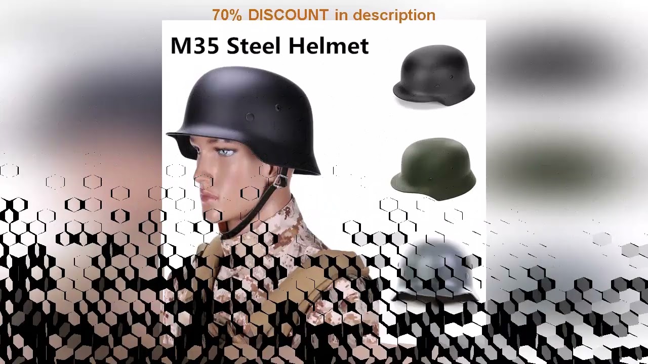 A must-have product! Classic Tactical Ww2 German Elite Wh Army m35 m1935 Memorial Steel Helmet Mil