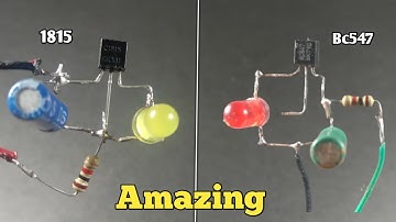 2 Transistor Bc547 - C1815 Blinking Led__ Led Tip