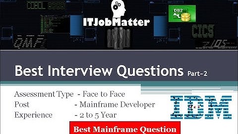 Best Interview Question ~ Part 2
