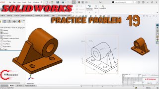 SolidWorks Beginner Practice Problem - 19