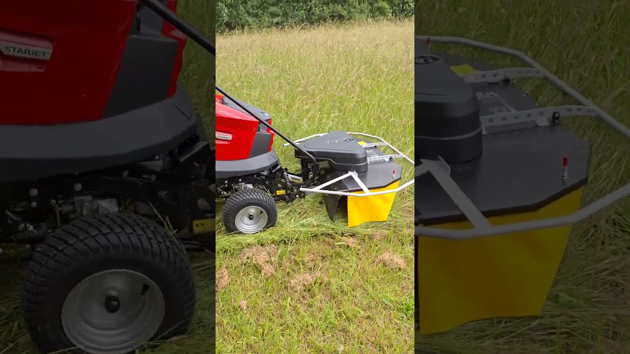 Lawnmower tractor SECO P6 4x4 Drum mower BS 105 cm for cutting tall grass