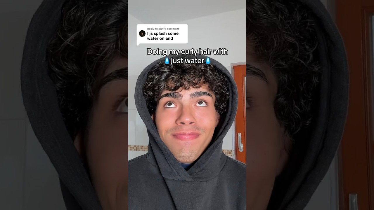 Doing my hair with only water💧…