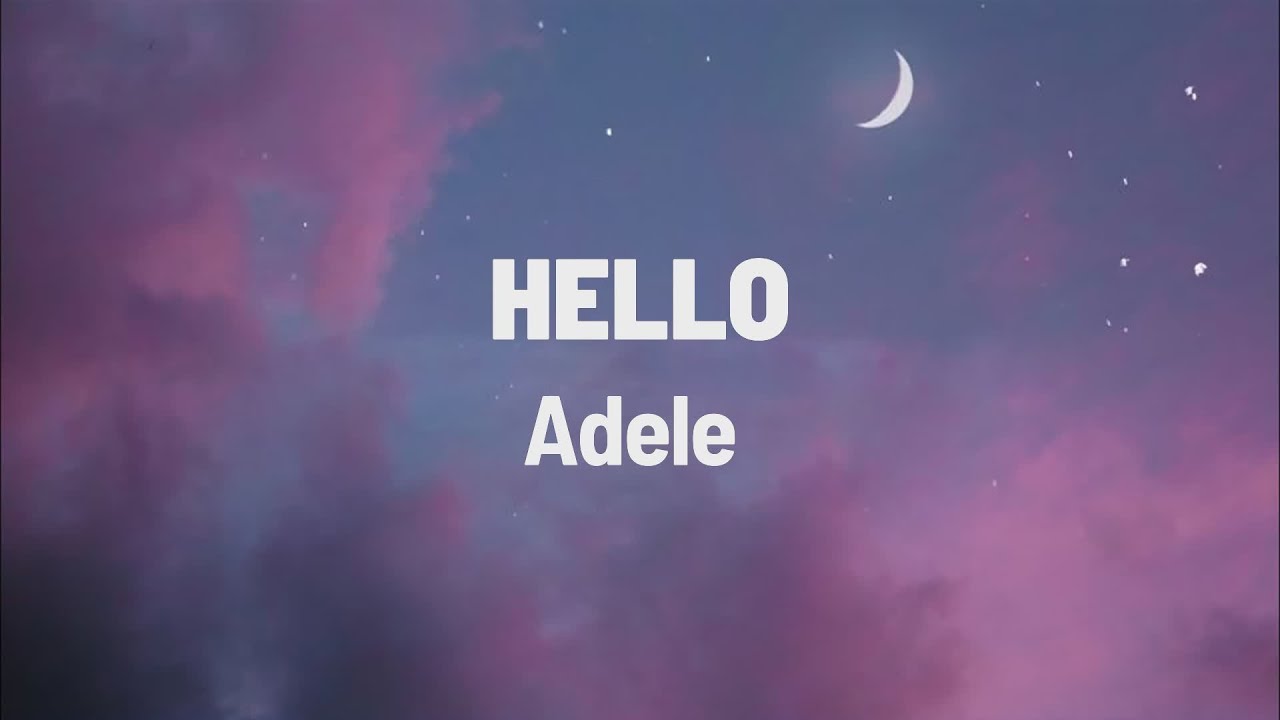 Adele Hello Lyrics - YouTube