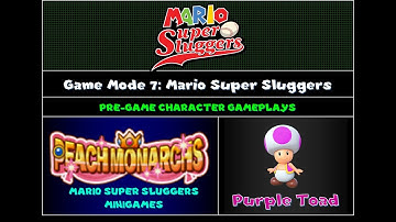 ChrisVortexx98 Mario Super Sluggers Character Gameplay Preview 6: Purple Toad