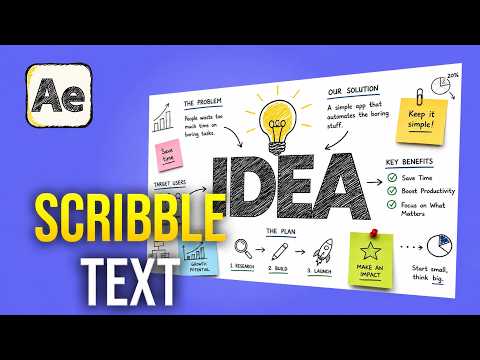 How to Make a Scribble Text Effect in After Effects No Plugins