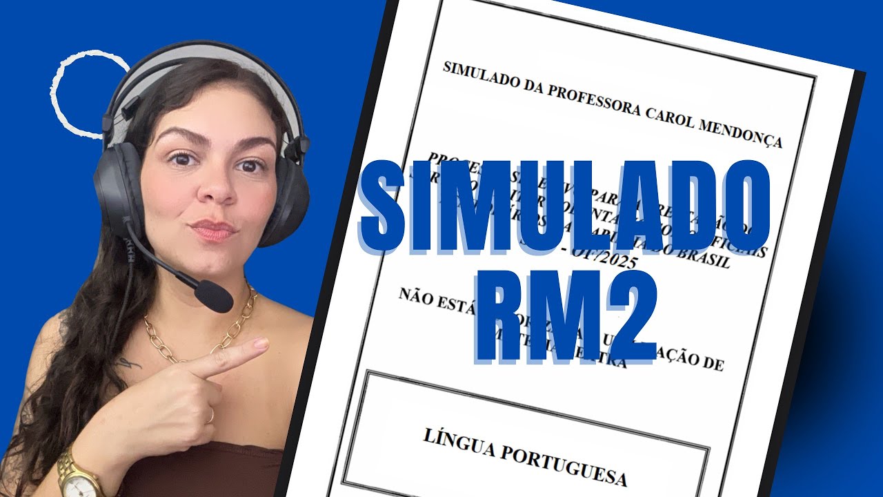 Simulado 01 - RM2 - 40 questões no padrão da Marinha - Professora Carol Mendonça