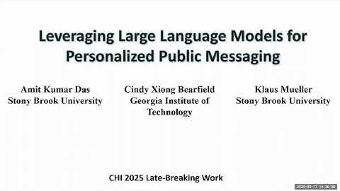Leveraging Large Language Models for Personalized Public Messaging