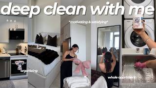 clean with me 🫧 | my apartment was MESSY | *motivating + satisfying* | DEEP clean & organize 