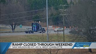 I-85 ramp at Sam Wilson remains closed for repairs