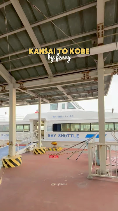 POV: Taking the ferry from Kansai Airport, Osaka to Kobe.