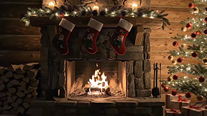 Snow Cabin Fire Ambience with Warm Crackles and Frosty Winter Views for Deep Sleep