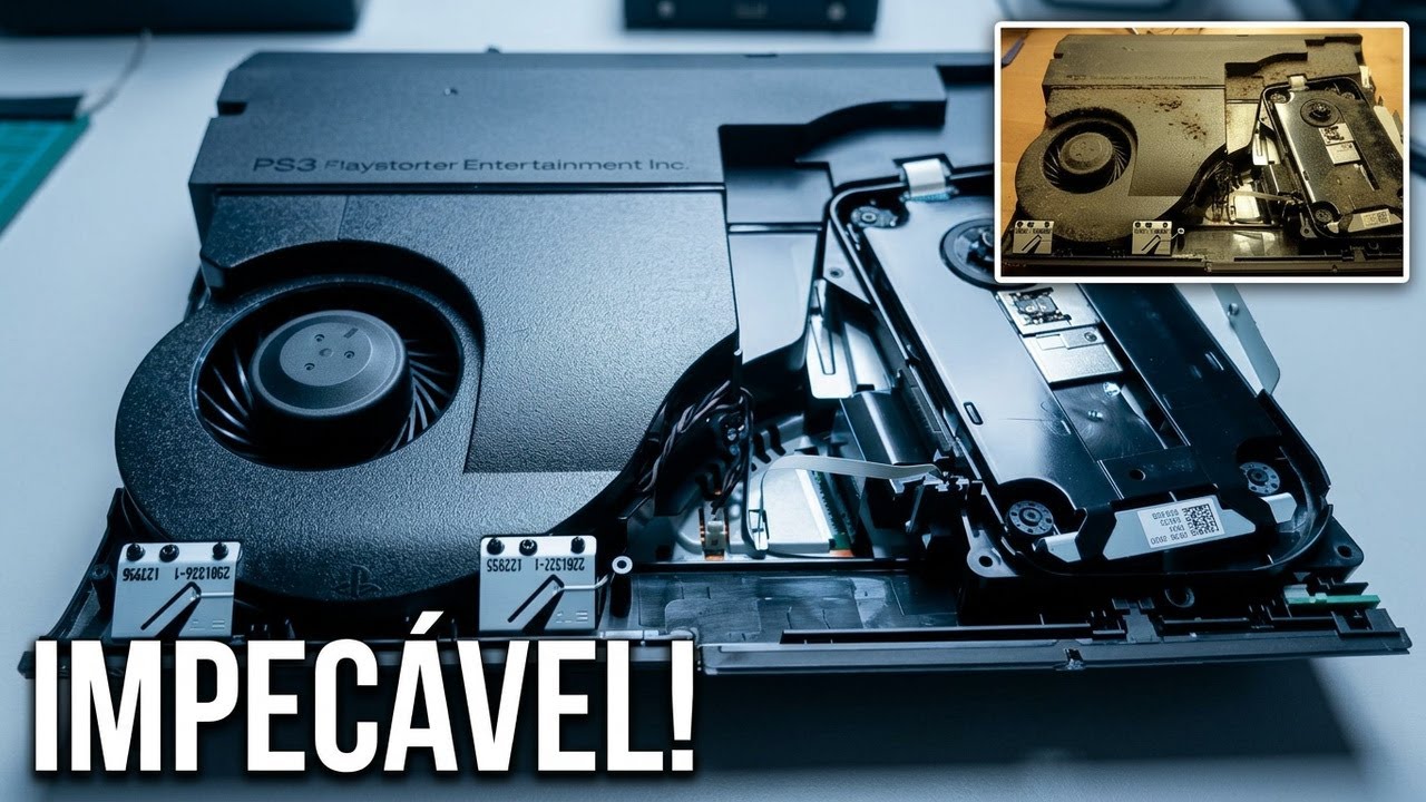 PS3 SUPER SLIM BARULHENTO? Resolva com Limpeza Completa! - YouTube